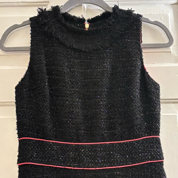 NWOT Sail to Sable Tweed Sparkle Sleeveless Mini Dress, size 00 - Picture 3 of 7